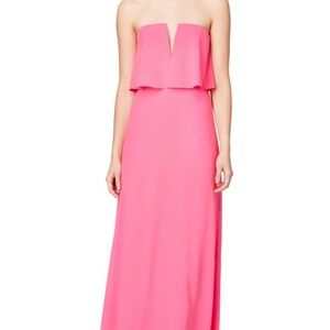 BCBGMaxAzria Pink Strapless Dress size 10